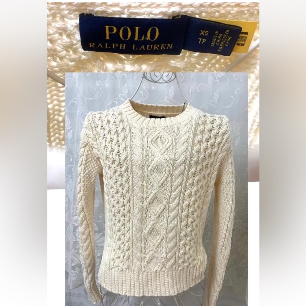 Polo Ralph Lauren Cable Knit Pullover Classic Sweater Size XS Round Neck
Ivory - Picture 4 of 15
